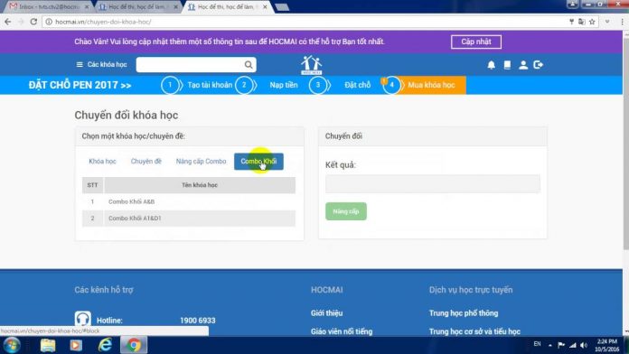 Chính sách chuyển đổi, nâng cấp khóa học, chuyên đề (áp dụng từ 15/11)