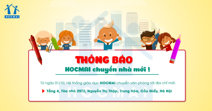 HOCMAI chuyển địa điểm văn phòng