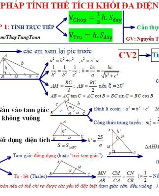 4 bí kíp “hạ gục” khối đa diện trong hình học không gian